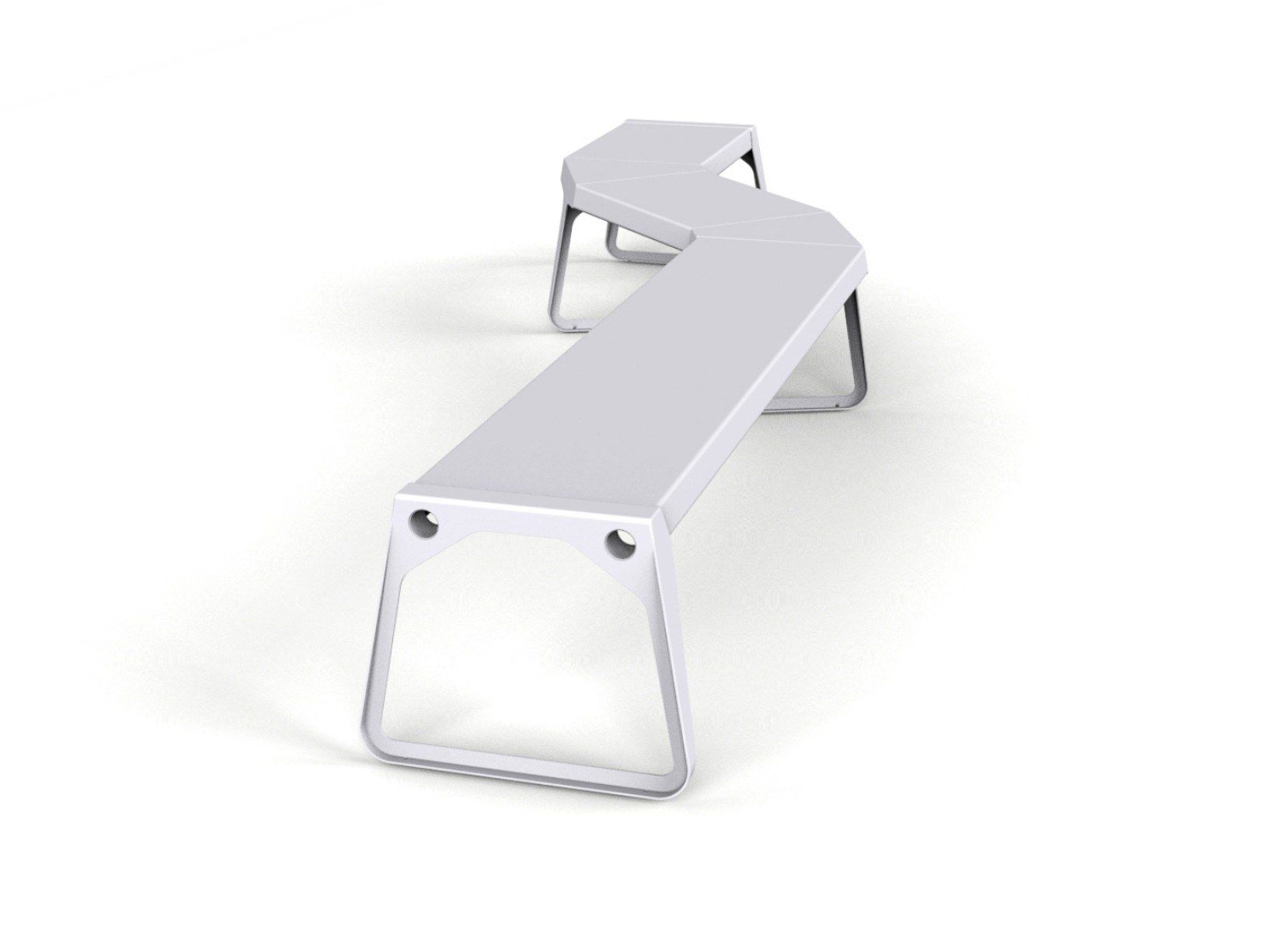 Модульная алюминиевая скамья Quinze & Milan ACÀ ALLÀ ARCH-00012707 - Вид №2