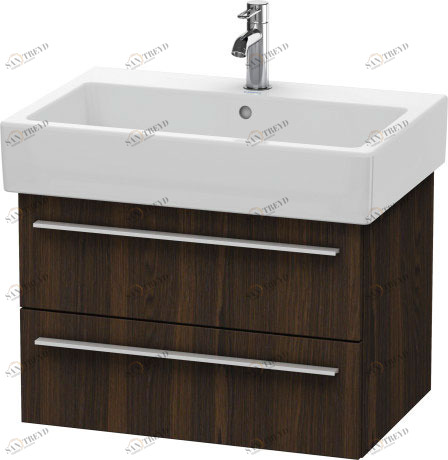 XL634206969 Тумбочка подвесная X-Large #XL6342 650 x 443 мм Орех брашированный (натуральный шпон) Duravit