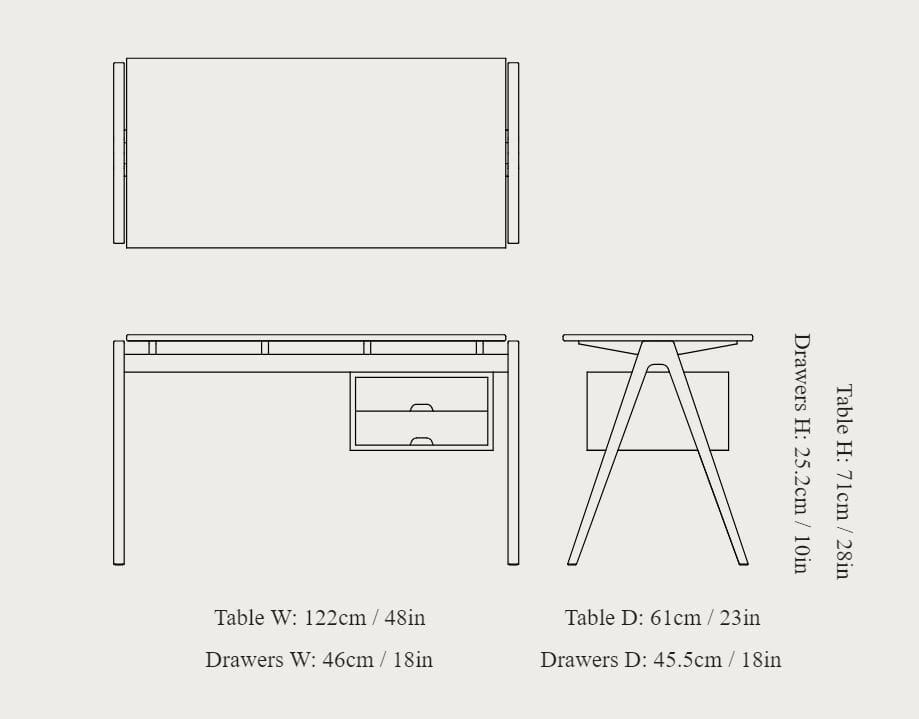 Стол из бука с ящиками &Tradition Daystack ARCH-00052906 - Вид №4