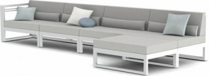 MNST482 Concept 4 PCA белый f8 текстиль белый t8 правый Manutti Fuse