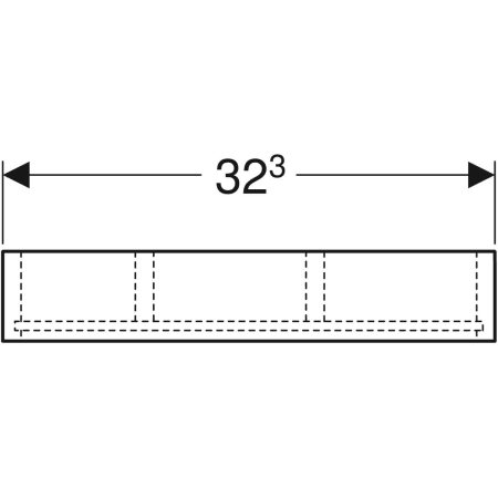 500.677.00.1 Перегородка для выдвижного ящика Geberit H-образная, для верхнего выдвижного ящика Geberit  - Вид №3