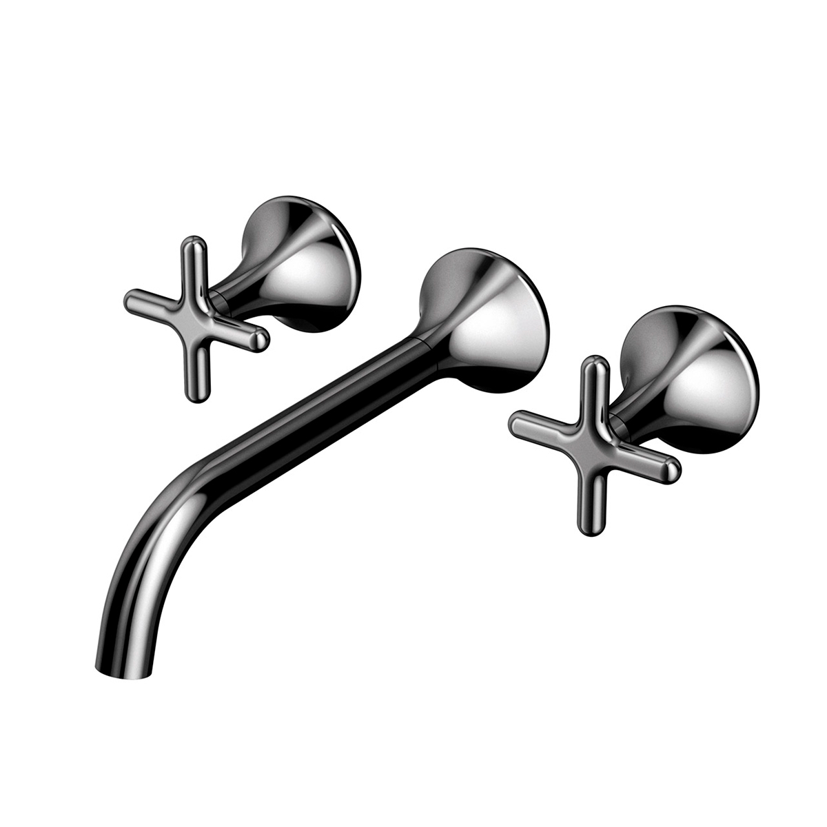 00922748 Смеситель для ванной настенный 230 полированный графит Docol LISS 