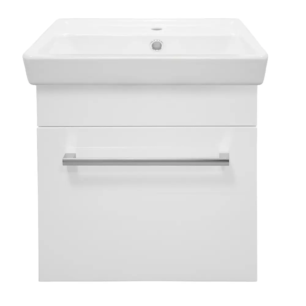 Тумба под раковину подвесная Aquaton «Поль Т» 50.7 см цвет белый АКВАТОН STLM-2002577