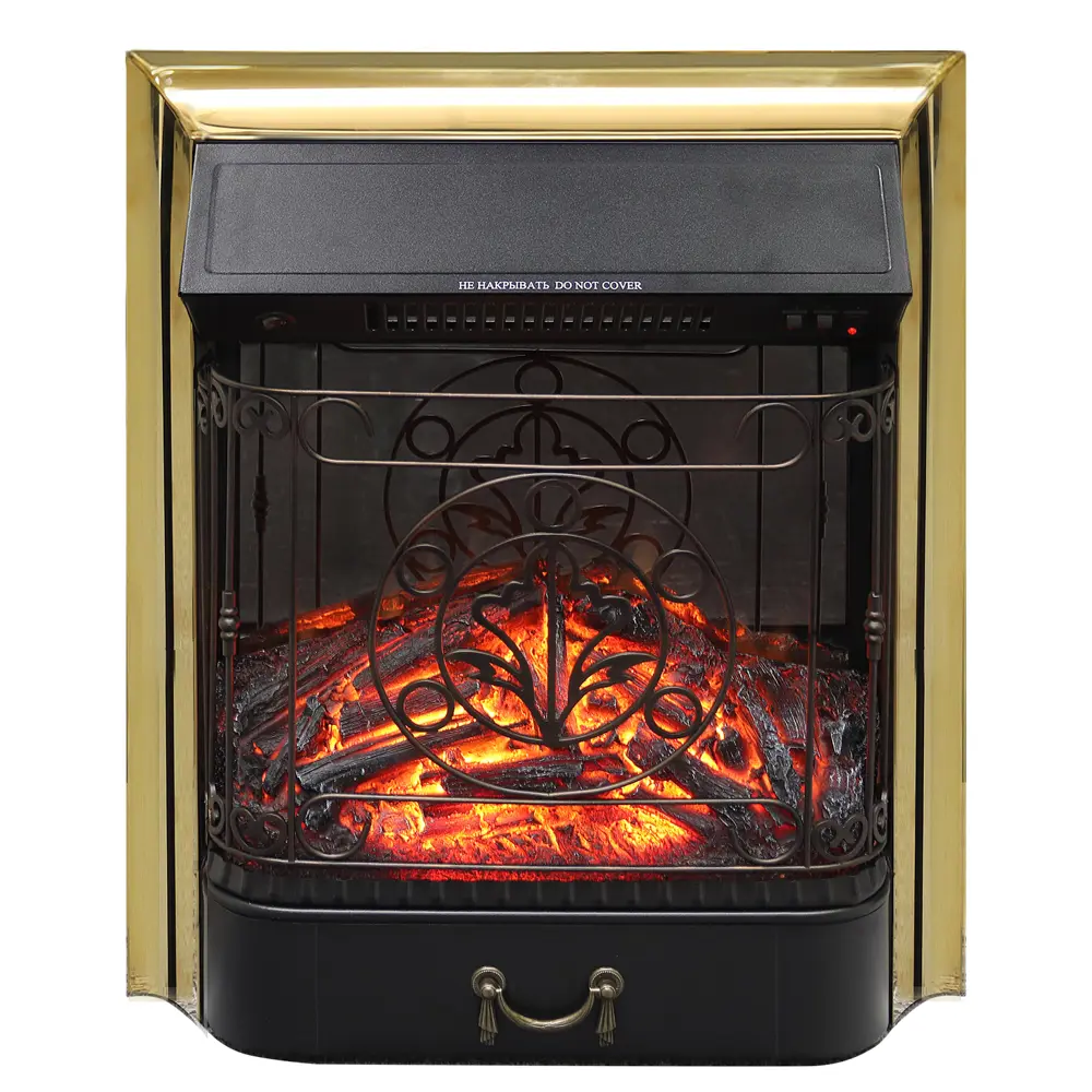 Очаг электрический Majestic FX M Brass цвет золотой ROYAL FLAME STLM-2094164