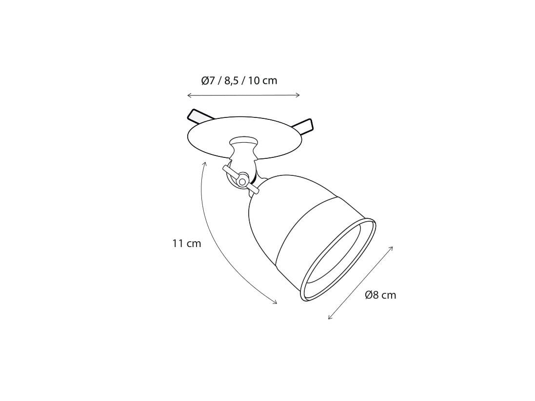 Регулируемый светодиодный потолочный светильник из латуни Authentage Lighting Poire ARCH-00084029 - Вид №2
