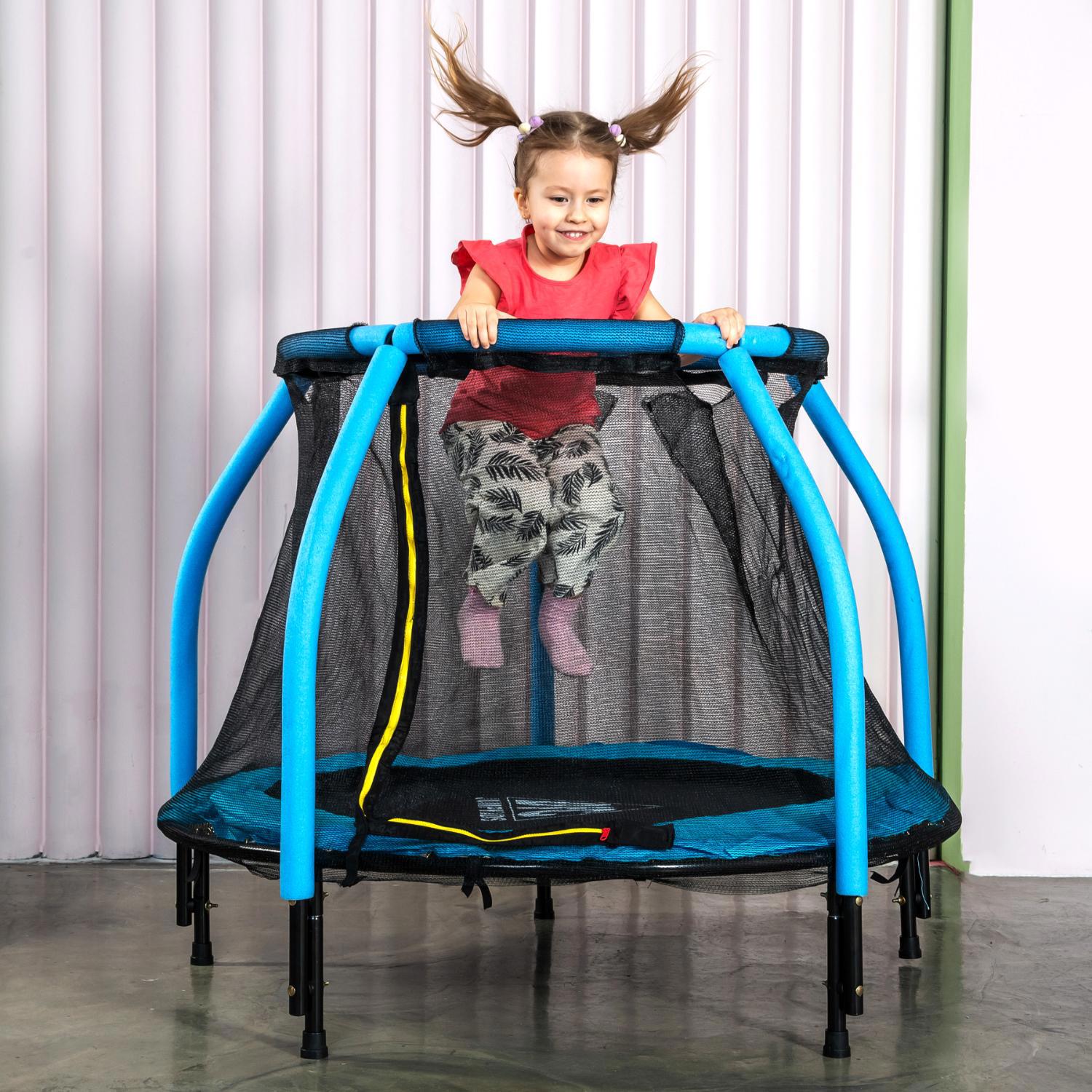 90491130 Детский батут JUMP KIDS 48 синий STLM-0249877 DFC