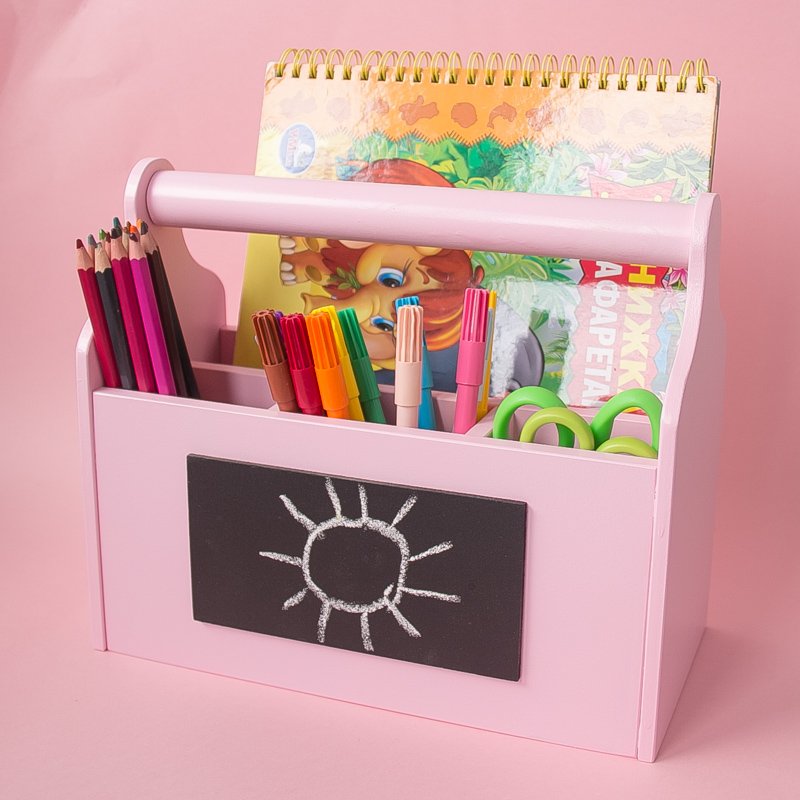 Карандашница большая розовая VAMVIGVAM  00-3830894 Розовый Santreyd  - Вид №1