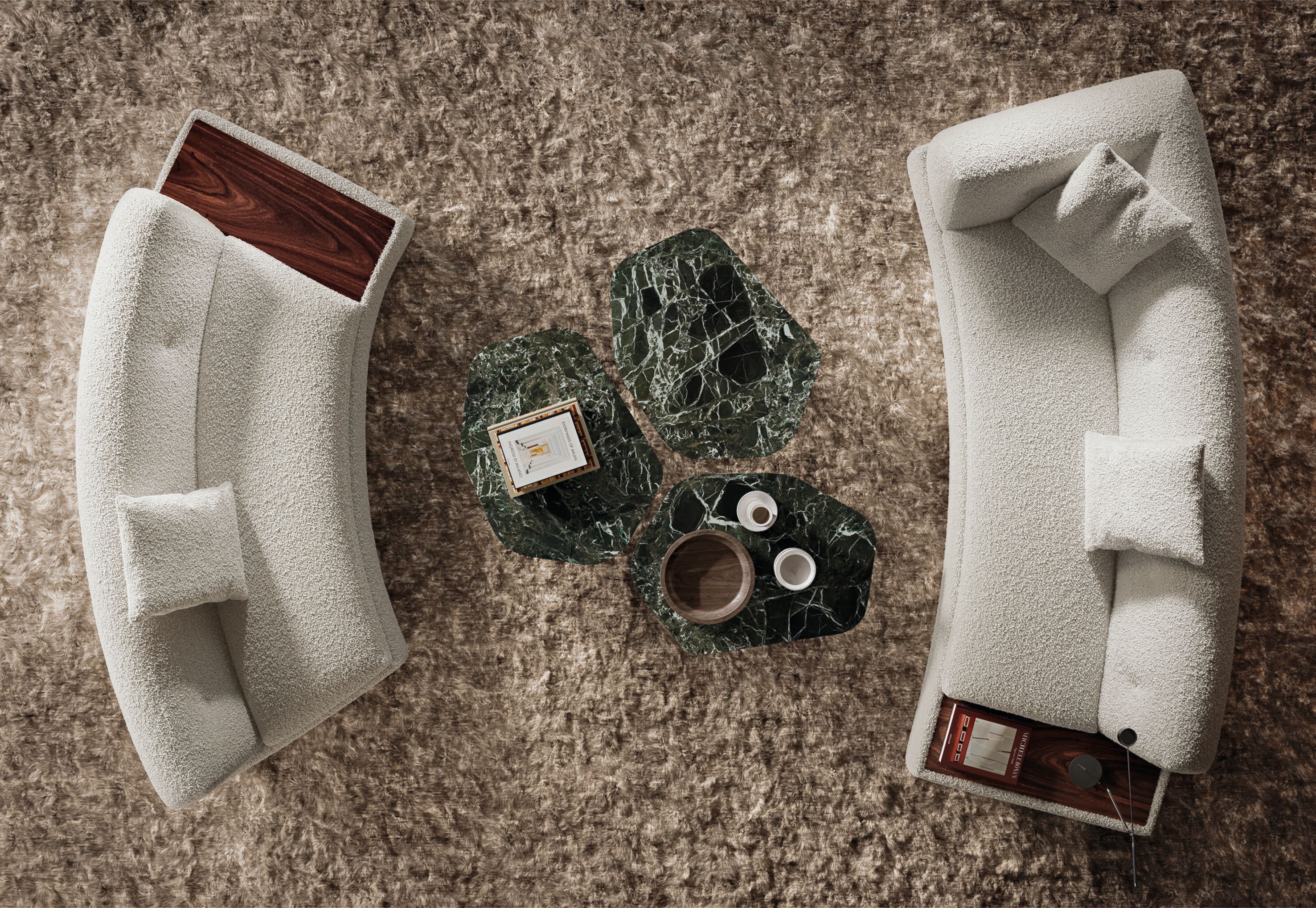 Секционный диван из ткани Minotti Supermoon ARCH-00101155 - Вид №22