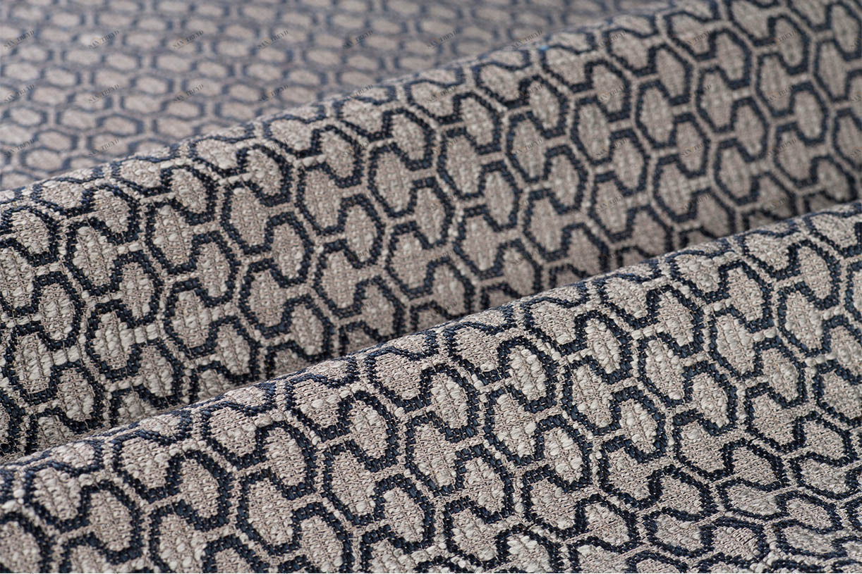 COLORISTICA Ткань мебельная  Рогожка  Mineral Синий Mineral col.05