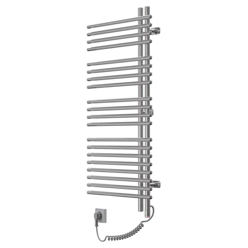Полотенцесушитель электрический Арго Бригантина-Э 500x1000 мм 180 Вт с терморегулятором лесенка цвет хром STLM-2058135