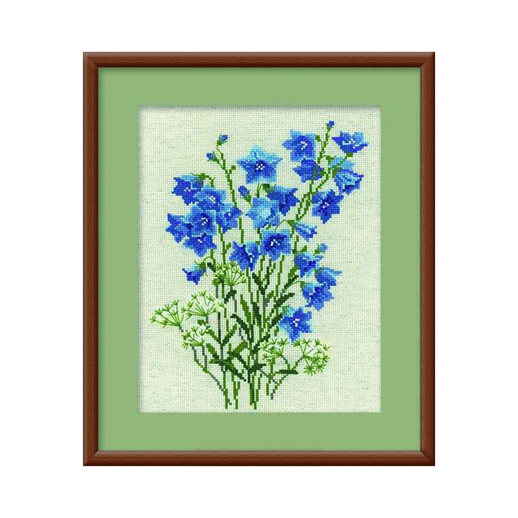 1045 Набор для вышивания Колокольчики на льне 24 х 30 см RIOLIS Сотвори Сама 