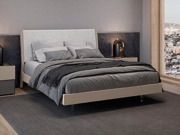 Деревянная двуспальная кровать с мягким изголовьем Febal Casa LISBOA SOFT ARCH-00075723