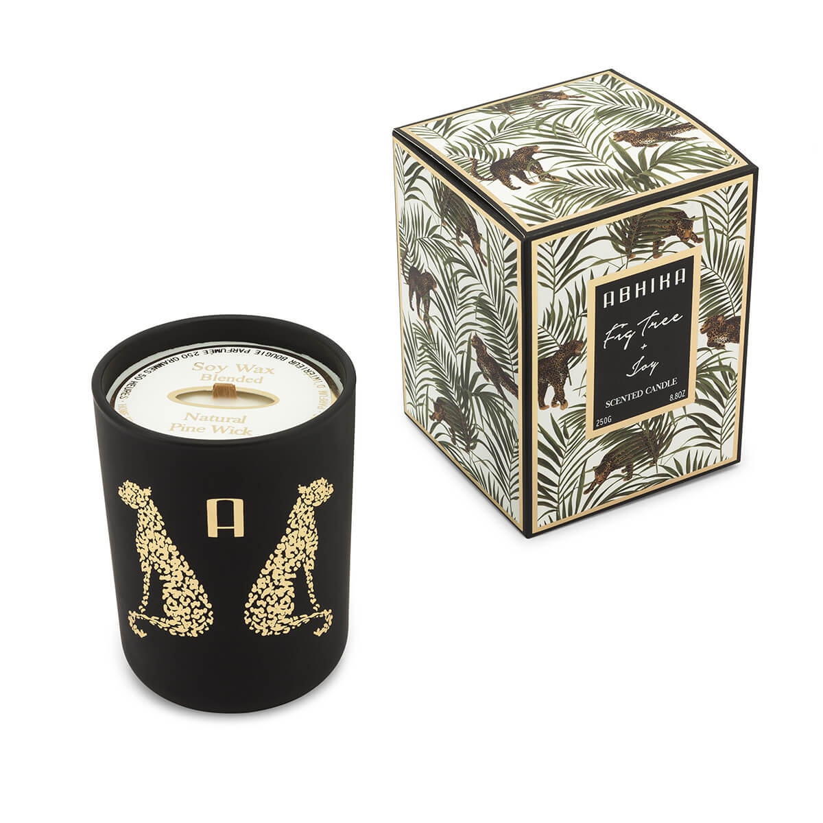 610055-BT ABHIKA СВЕЧА ABHIKA DOUBLE LEO BLACK MAT 