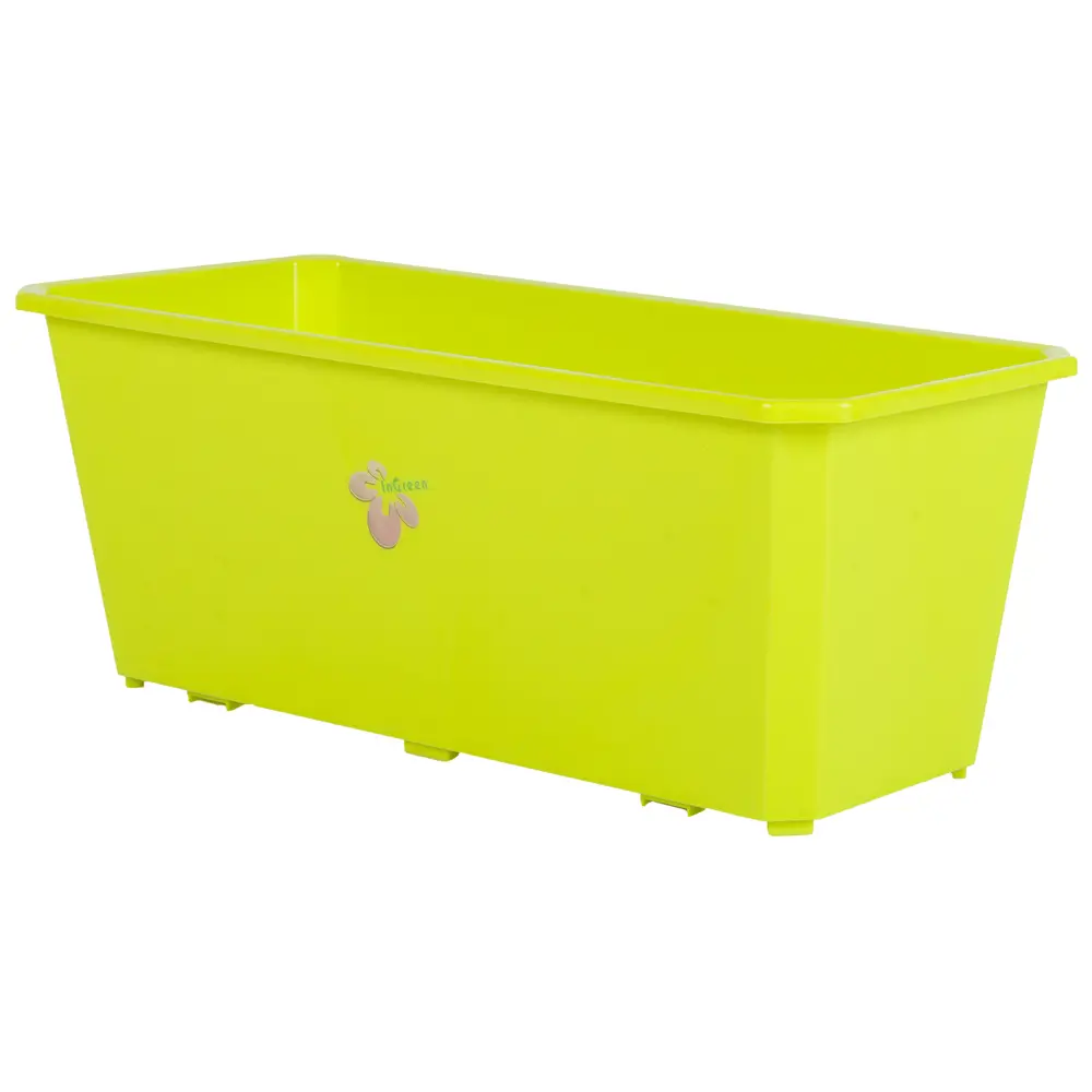 Ящик балконный 40х17х15 см, 7л, пластик, Зеленый INGREEN STLM-2089458