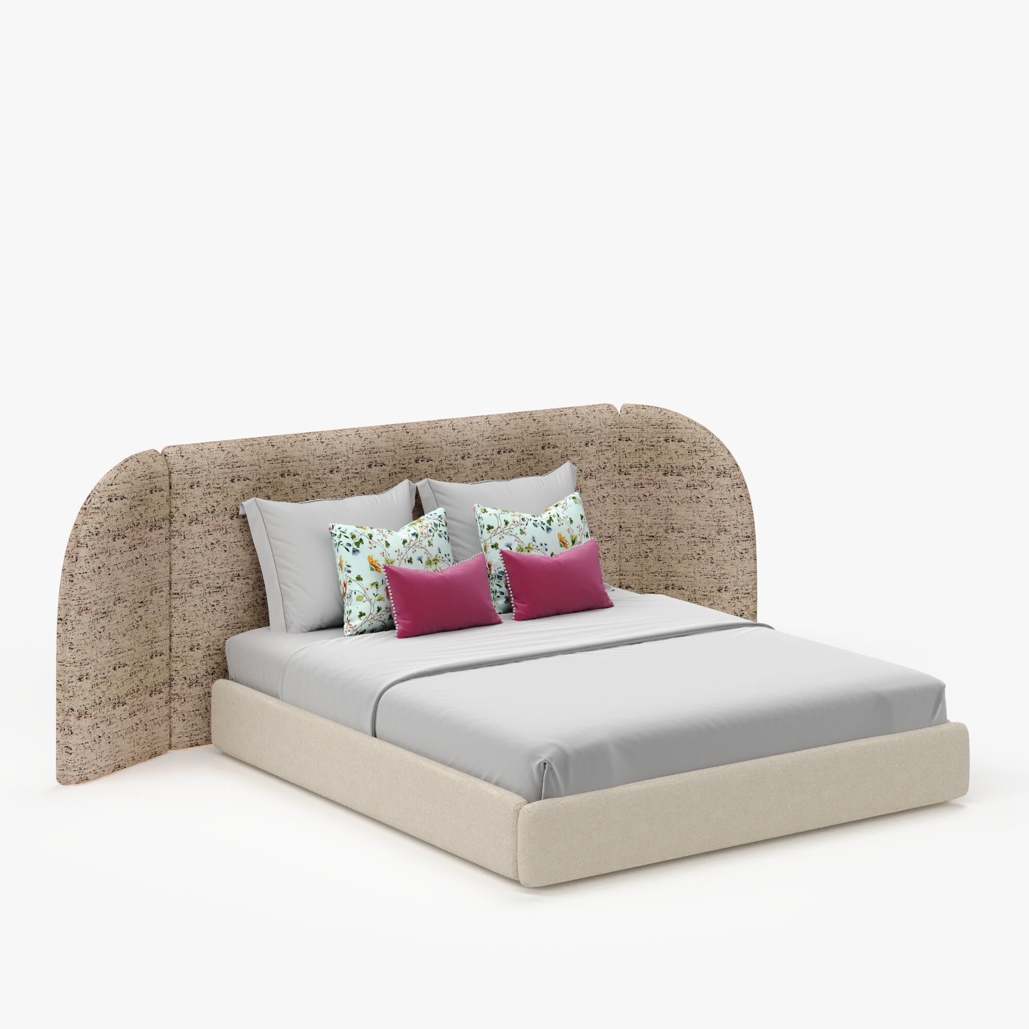 Двуспальная мягкая кровать из ткани Marianna Piccolo Gaia ARCH-00060872 - Вид №5