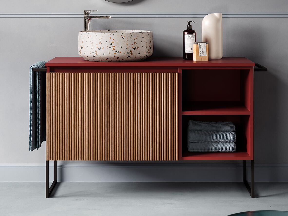 Деревянная напольная раковина с выдвижными ящиками ArtCeram Relax ARCH-00117360