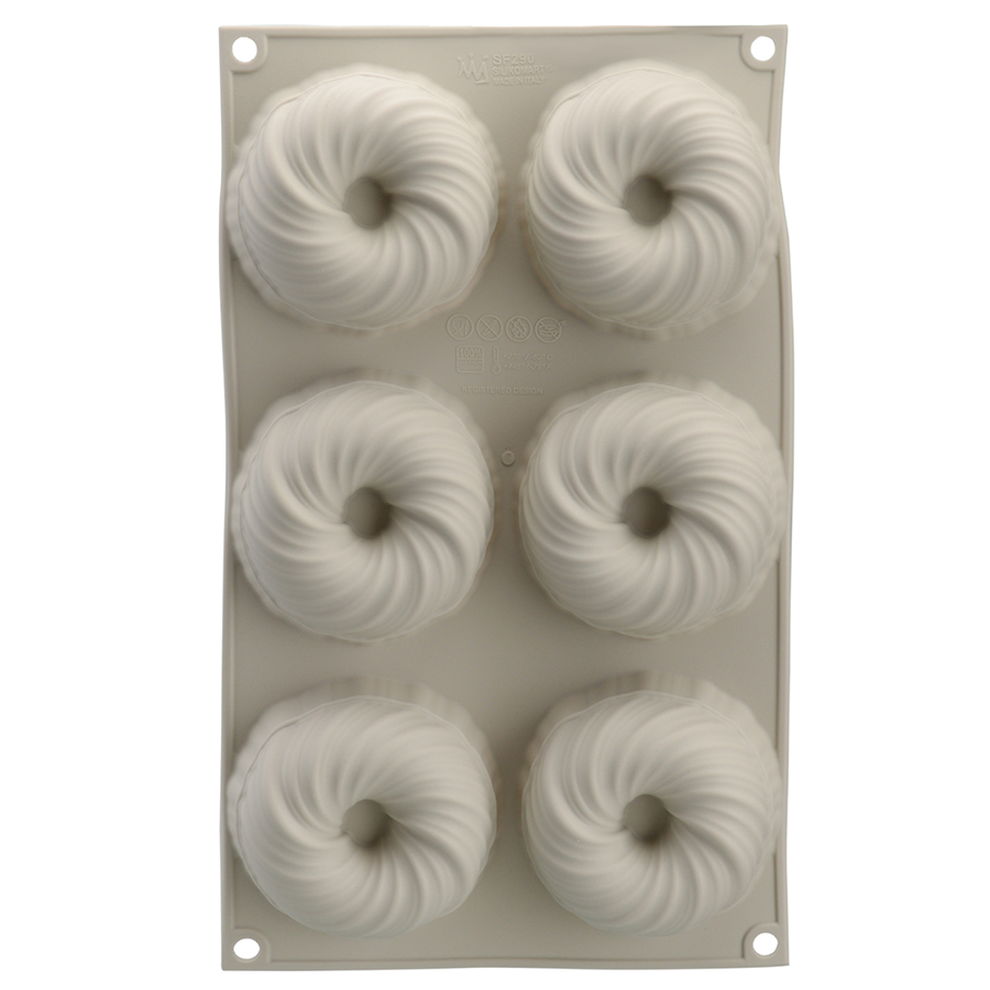 26.290.13.0065 Форма для приготовления пирожных mini intreccio 18,2 х 33,7 см силиконовая Silikomart  - Вид №4