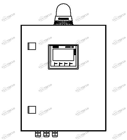 SANIT AKAL10016 Блок управления, блок обнаружения утечки двойная труба 