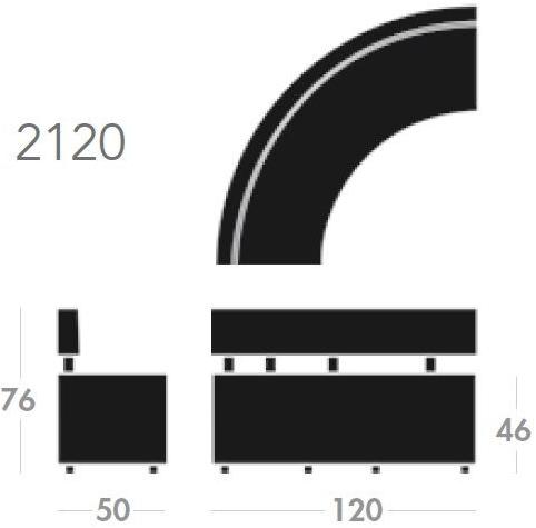 Sedex Модульная скамейка из экокожи Ringo sun-id-1369459 - Вид №3