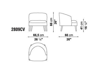 Кресло с подлокотниками Maxalto ARCH-00080768 - Вид №6
