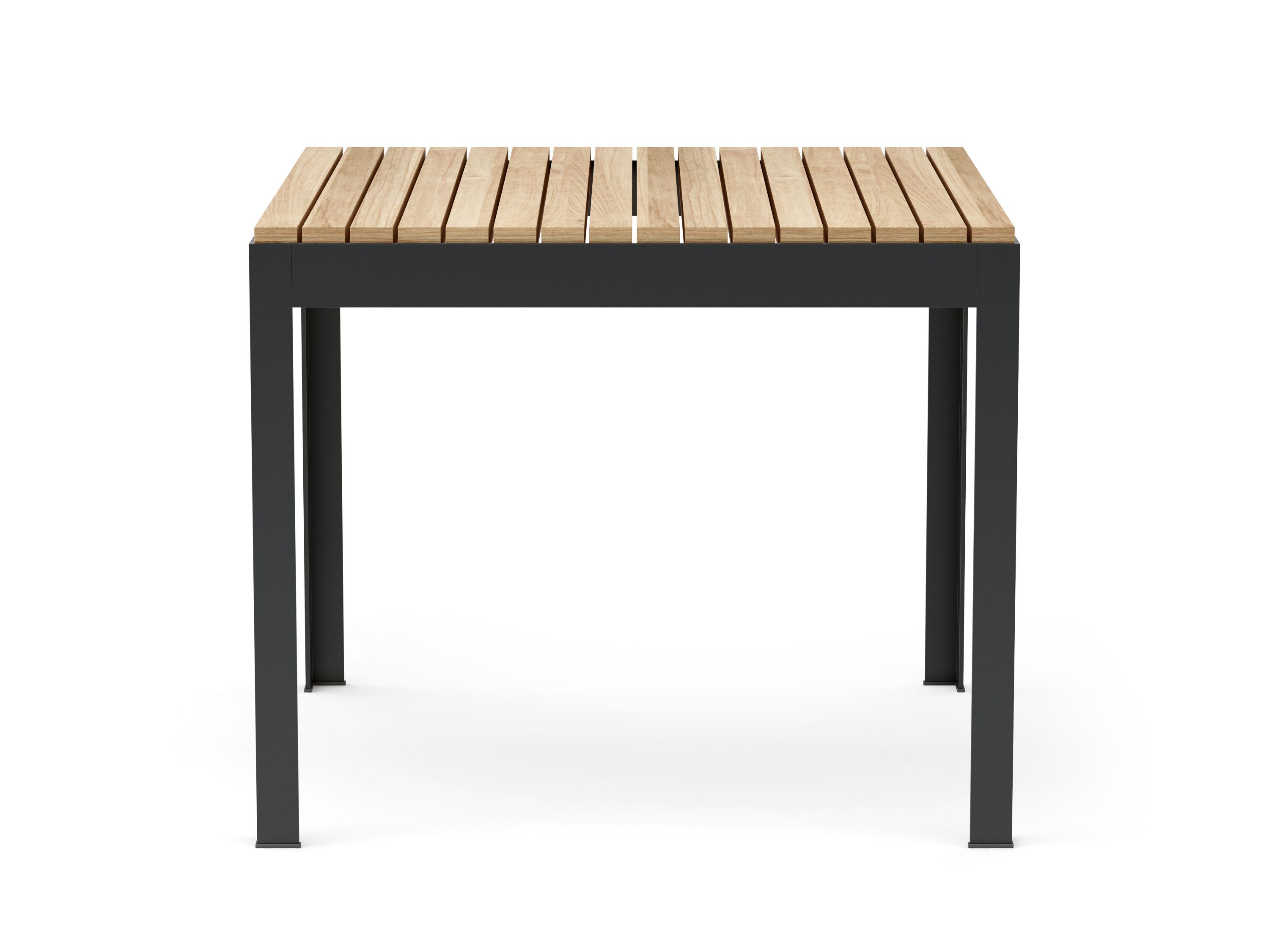 Стальной и деревянный квадратный обеденный стол Walters More Comfort ARCH-00132593 - Вид №1