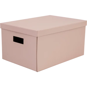 Коробка складная 40x28x20 см картон цвет розовый