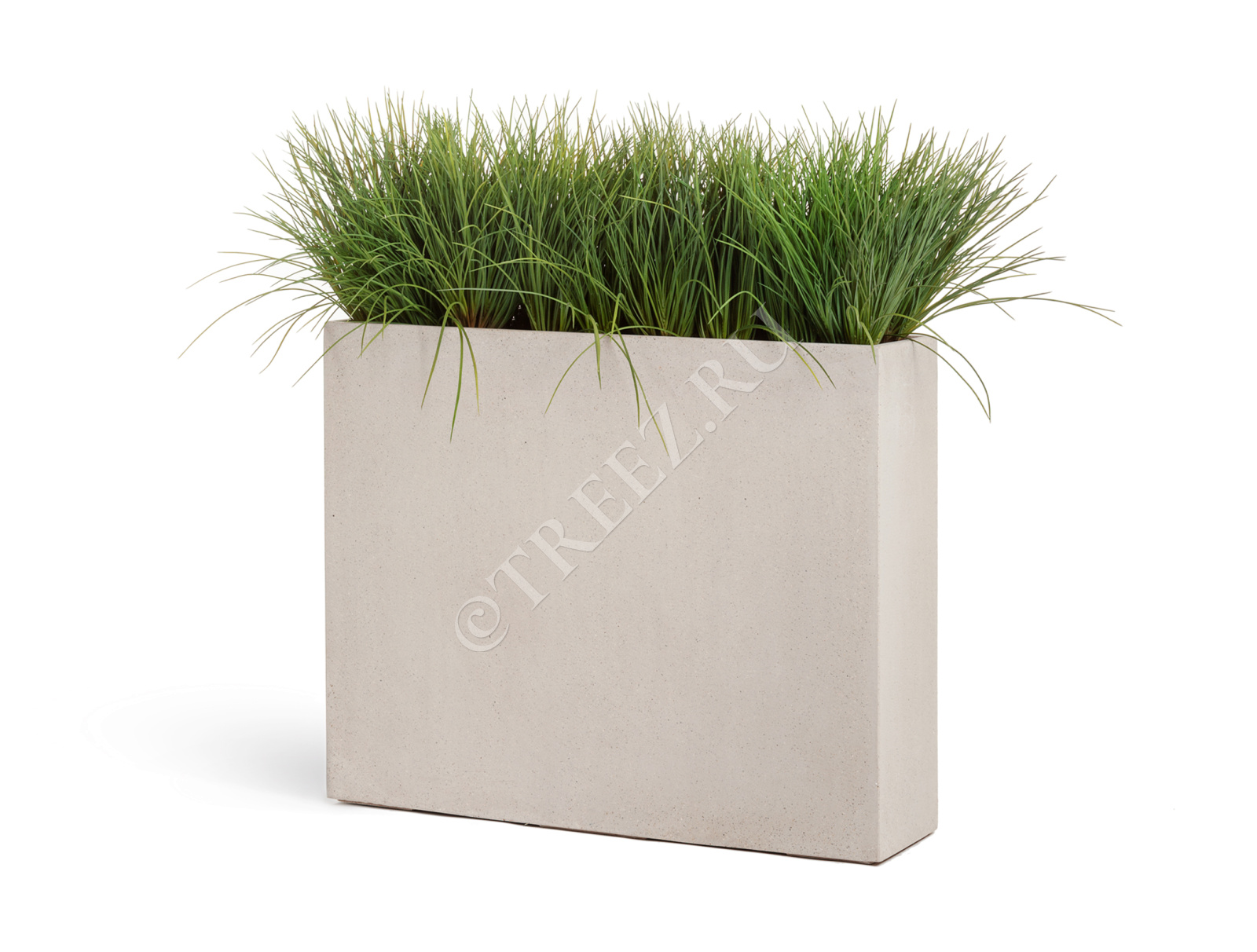 41.3317-02-009-BE-92/75 Кашпо  Effectory - серия Beton - Высокий Дивайдер - Белый песок Цветочная коллекция  - Вид №2