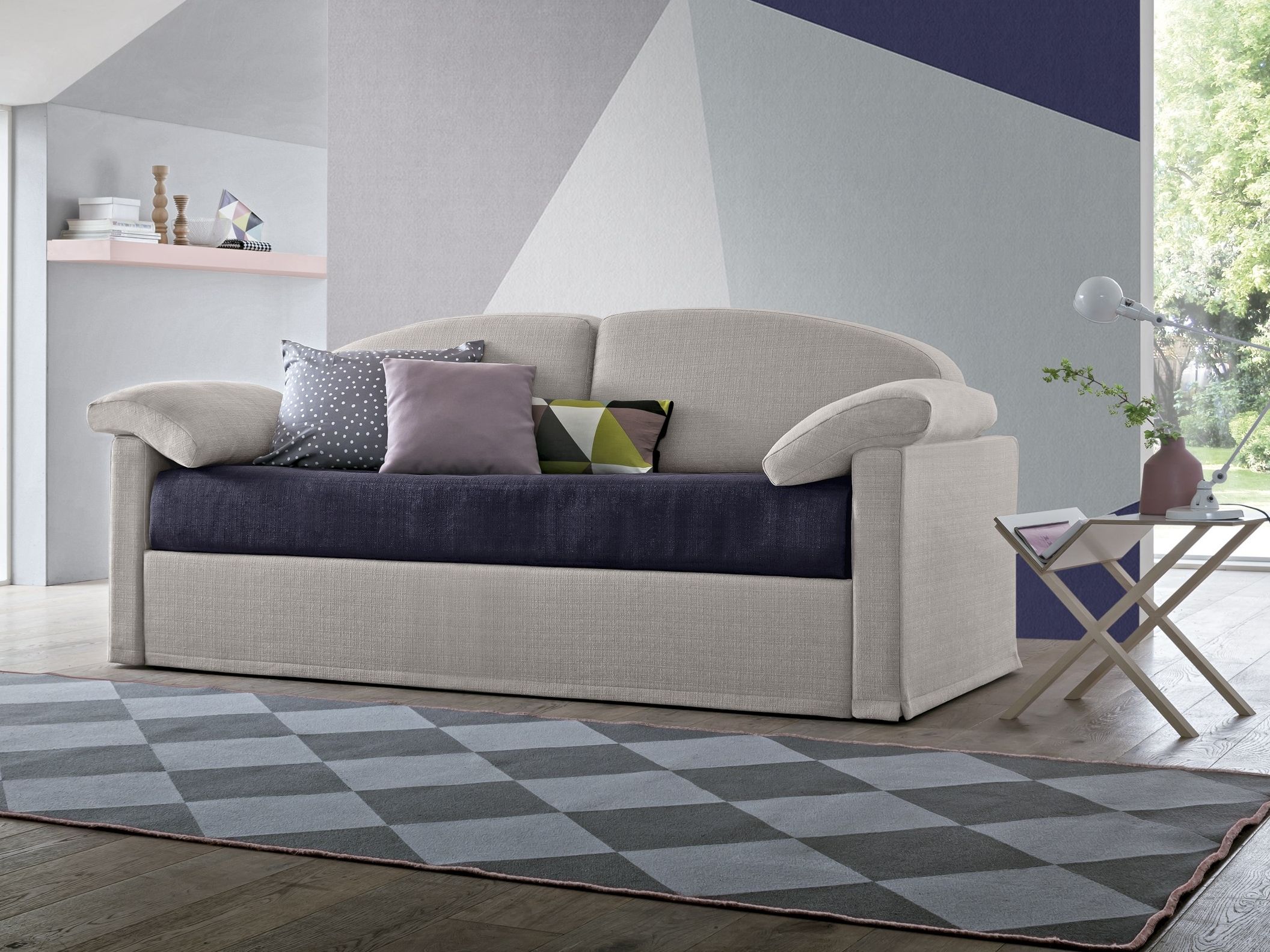 Раскладной диван-кровать из ткани Felis Day &amp ARCH-00146129 - Вид №1