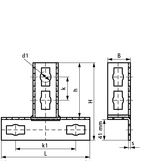 6594020 BIS PushStrut T-образный соединитель для облегчённого монтажа сложных конструкций из профиля walraven  - Вид №1