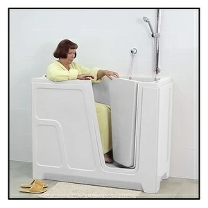 Ванна с дверцей Akcjum ODA 125-68-RH сидячая правосторонняя белая