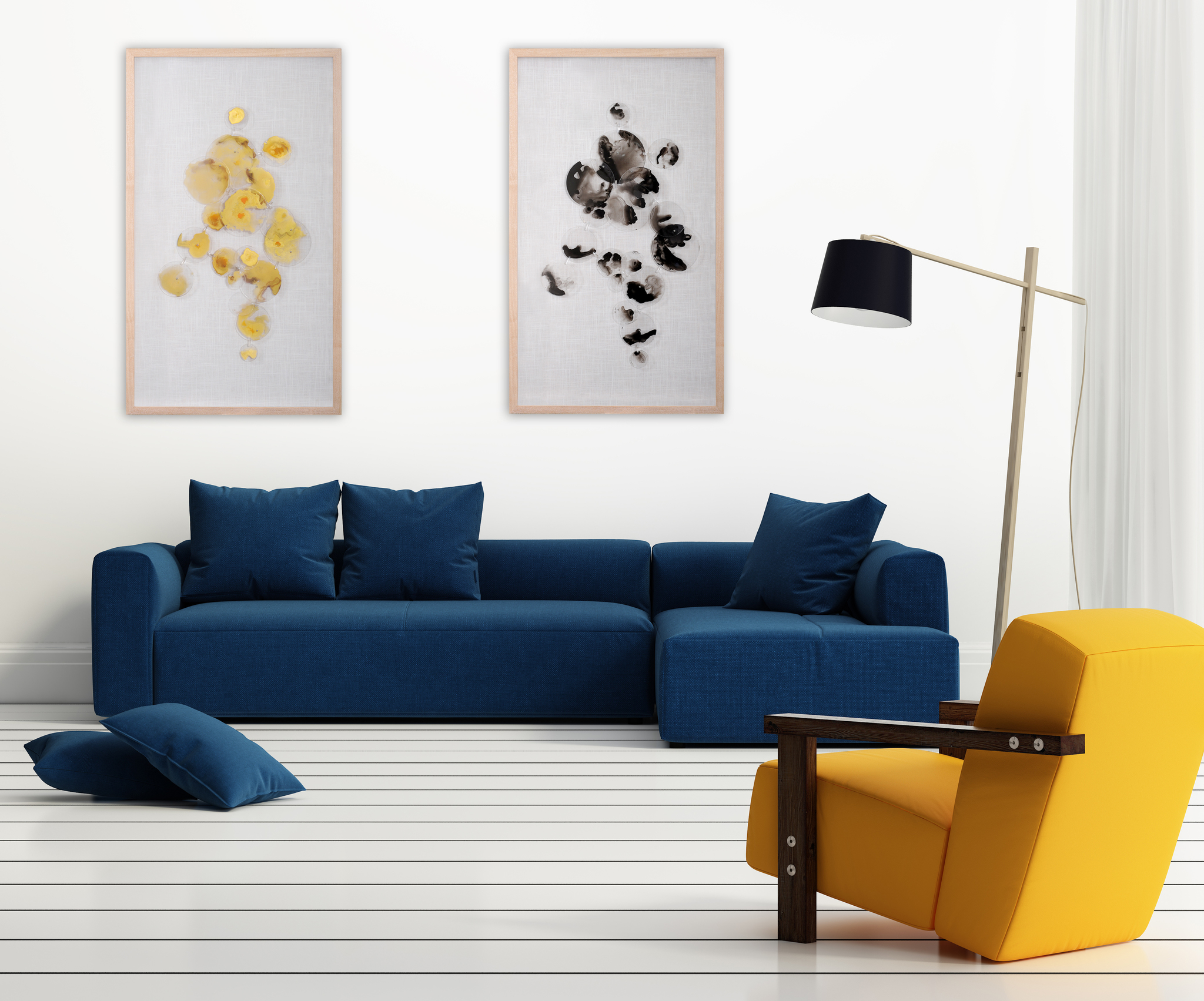 38500A Панно "Капли росы 1" LAB.Space  - Вид №1