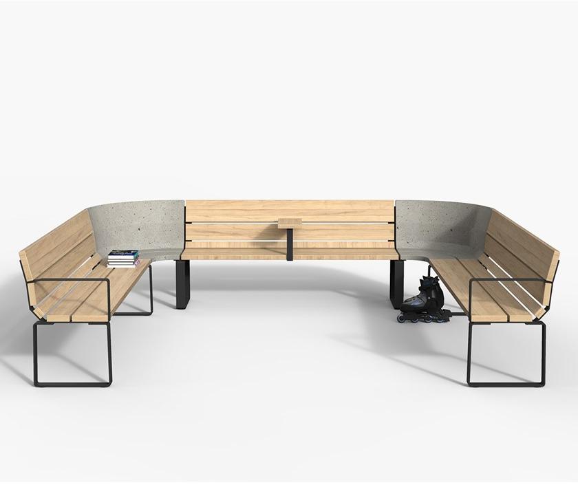 Nola Industrier Модульная скамья со спинкой sun-id-1394034 - Вид №4