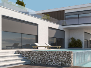 Навес с электроприводом