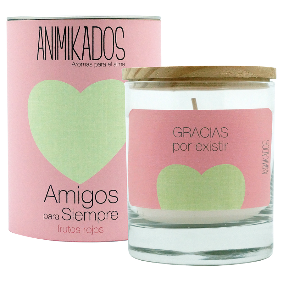 VV007ASAM Свеча ароматическая animikados, friends for life, Красные ягоды, 40 ч. Ambientair 