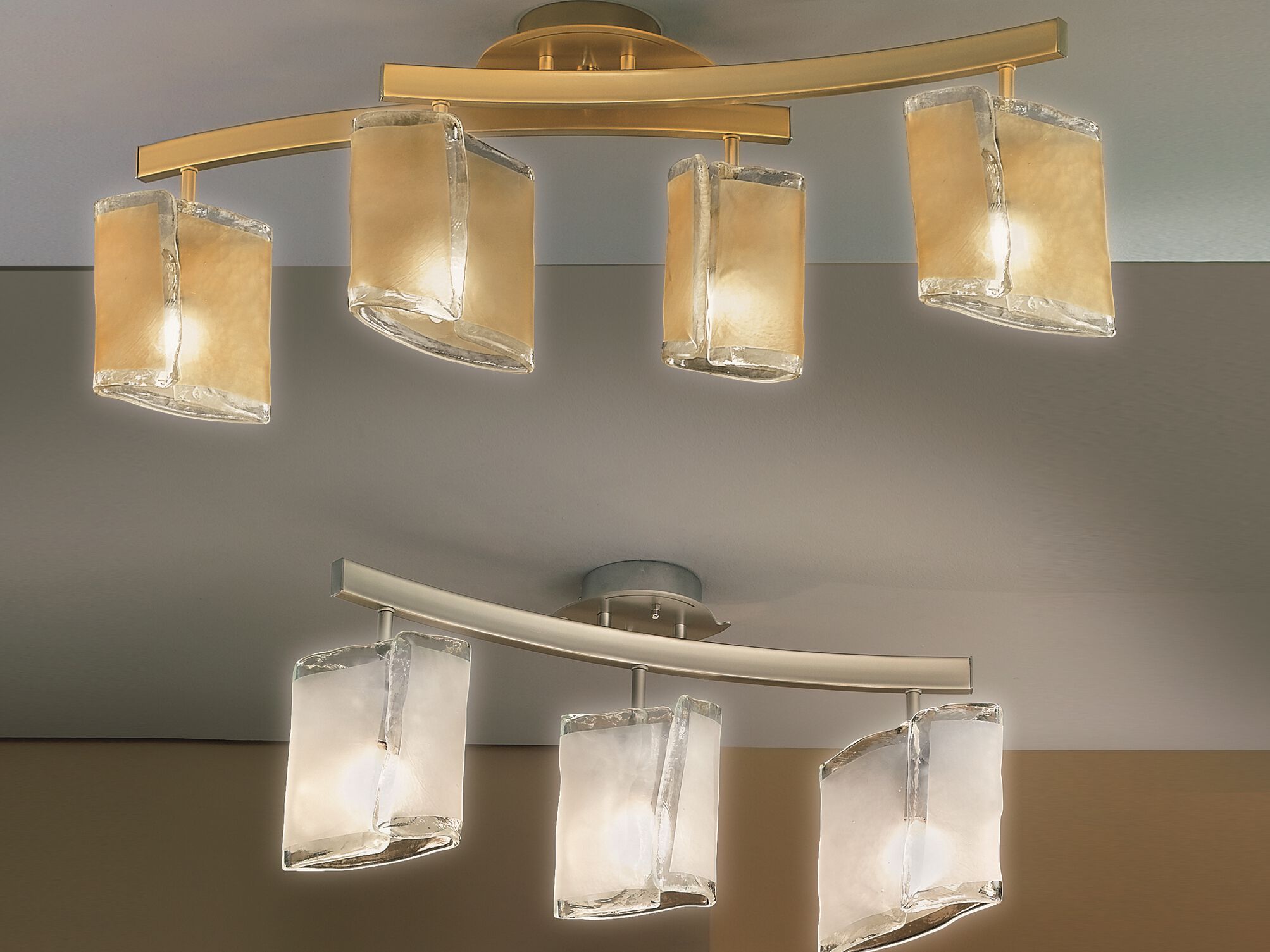 Стеклянный светодиодный потолочный светильник Cremasco Illuminazione световые работы ARCH-00136655