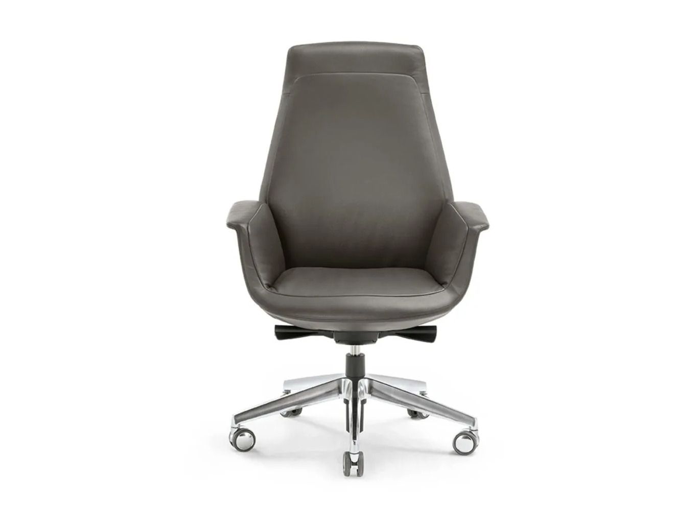 5-спицевое кожаное вращающееся офисное кресло с колесами Poltrona Frau офис-офисные кресла ARCH-00001736 - Вид №1