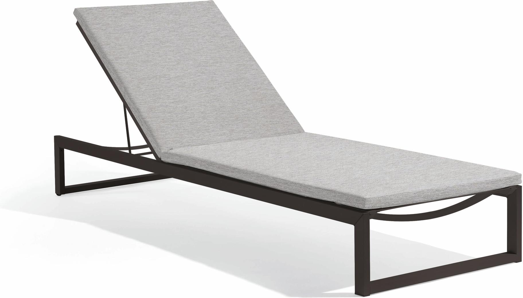 MNST73 Шезлонг лава дымчатый лотос Manutti Liner