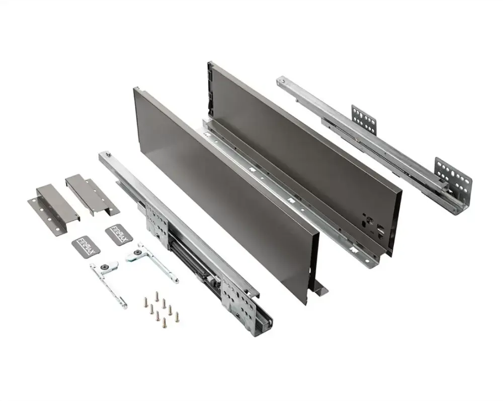 91617818 Комплект ящика Firmax Smartline длина 550 мм высота 135 мм с доводчиком серый STLM-1007470