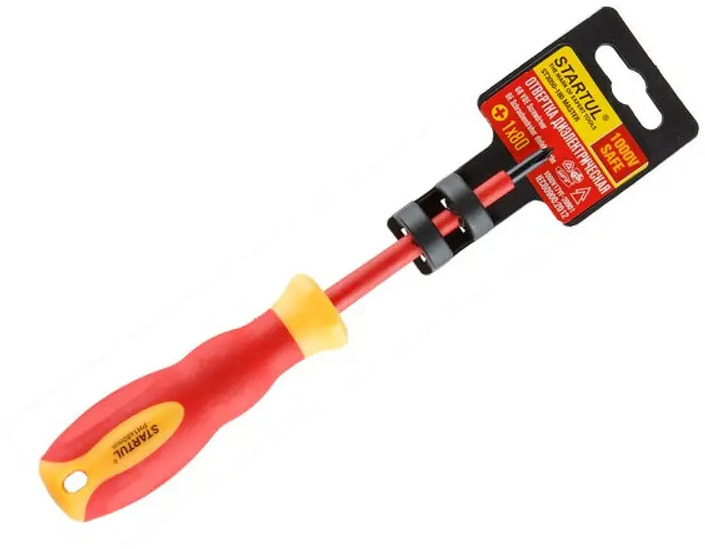 91615156 Отвертка крестовая диэлектрическая Startul ST3050-180 PH1x80 мм STLM-0841681
