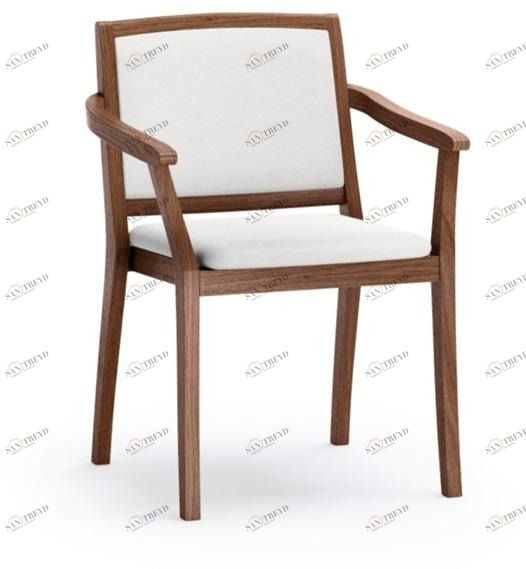 Very Wood Стул из ясеня штабелируемый, обитый, с подлокотниками Elegance sun-id-1351485
