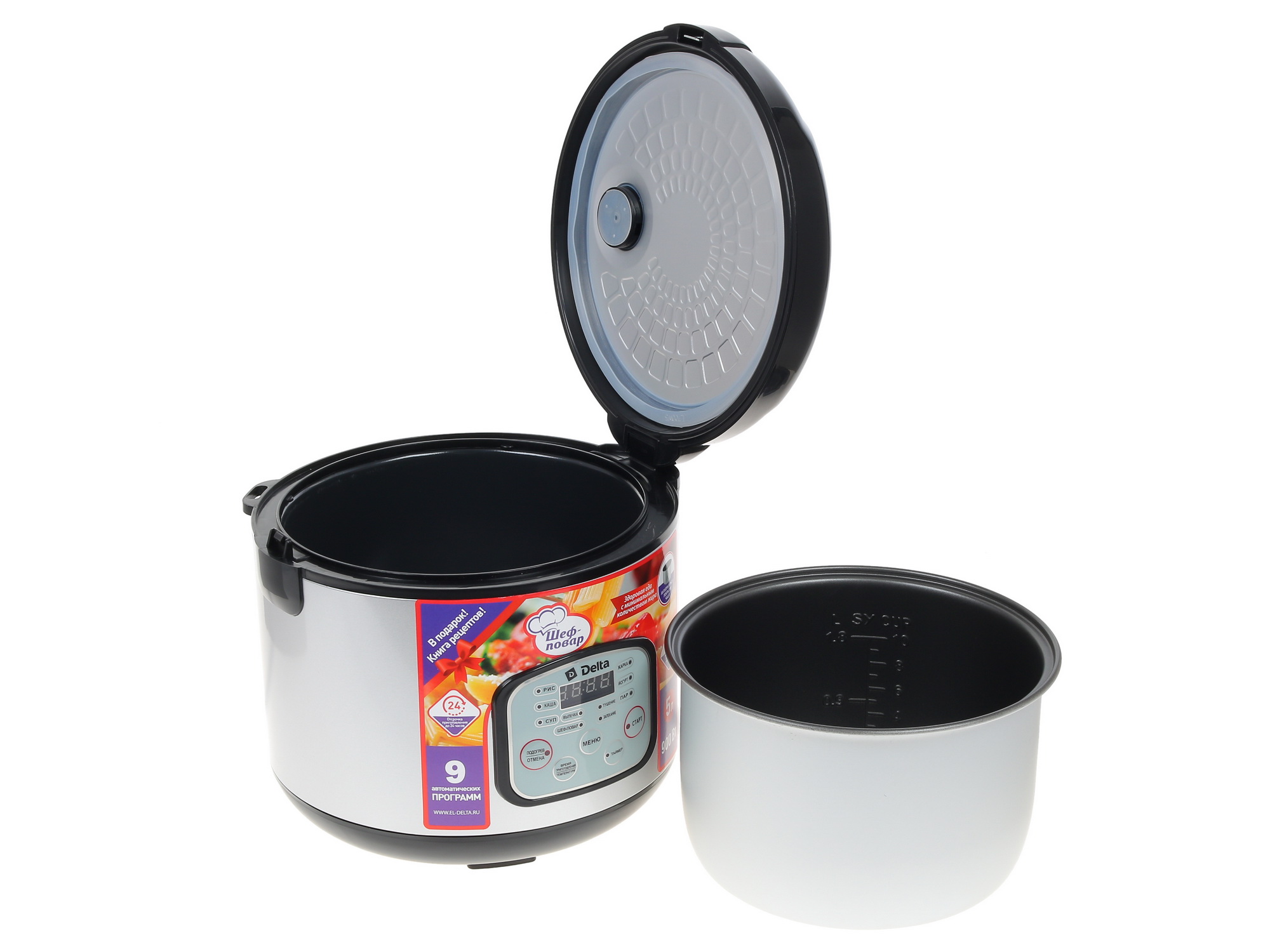 8100024 Мультиварка DELTA DL-6517 черный STDN-0140441 - Вид №6