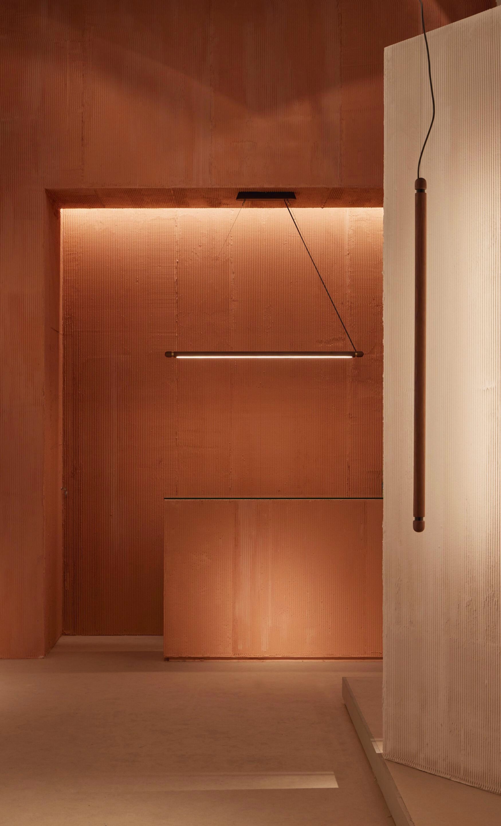 Светодиодный подвесной светильник из орехового дерева NOMON Linea ARCH-00055460 - Вид №3