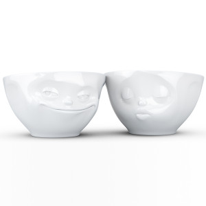T01.22.01 Набор из 2 чаш tassen grinning & kissing 200 мл белый Tassen by FIFTYEIGHT PRODUCTS