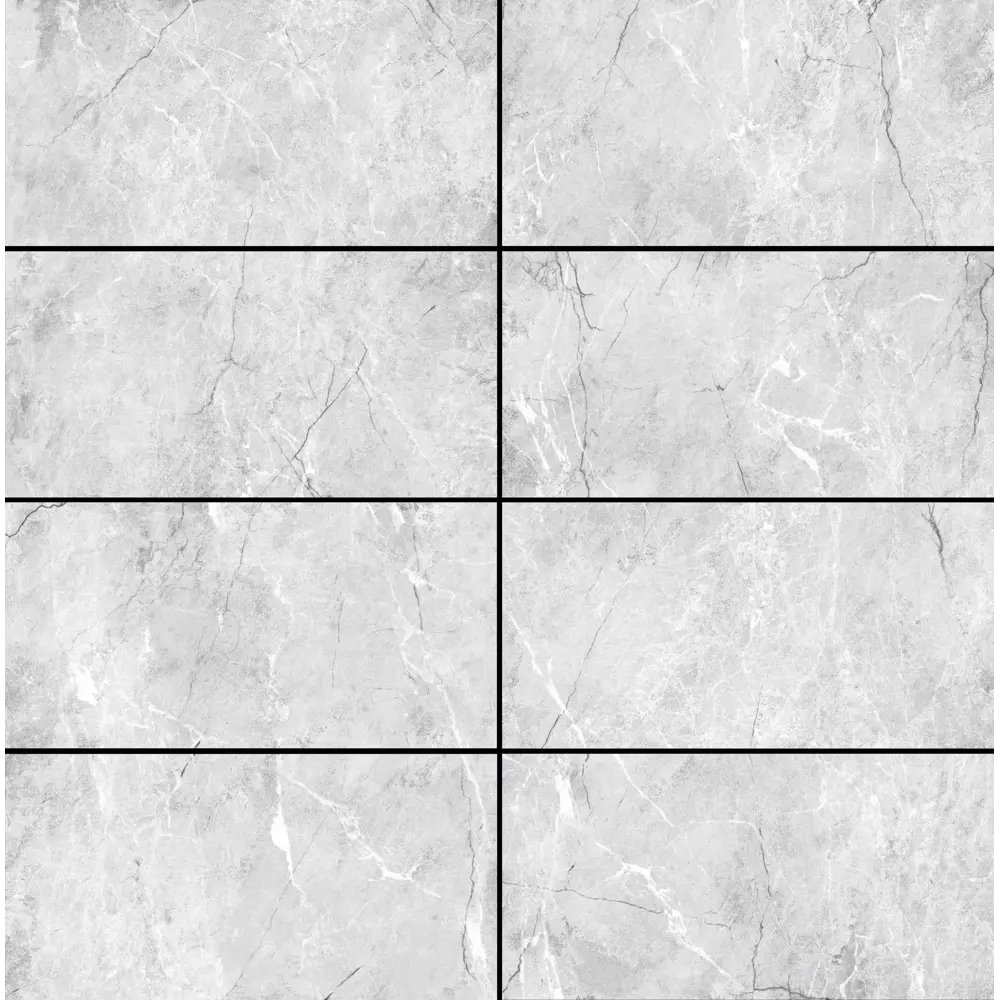 Настенная плитка Axima Кайлас 30x60 см 1.62 м² глянцевая цвет светло-серый STLM-2144421 - Вид №2