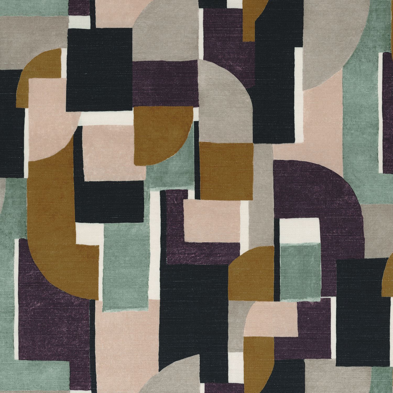 Многоцветная моющаяся ткань из хлопка и льна Casamance Paris Texas ARCH-00000407 - Вид №7