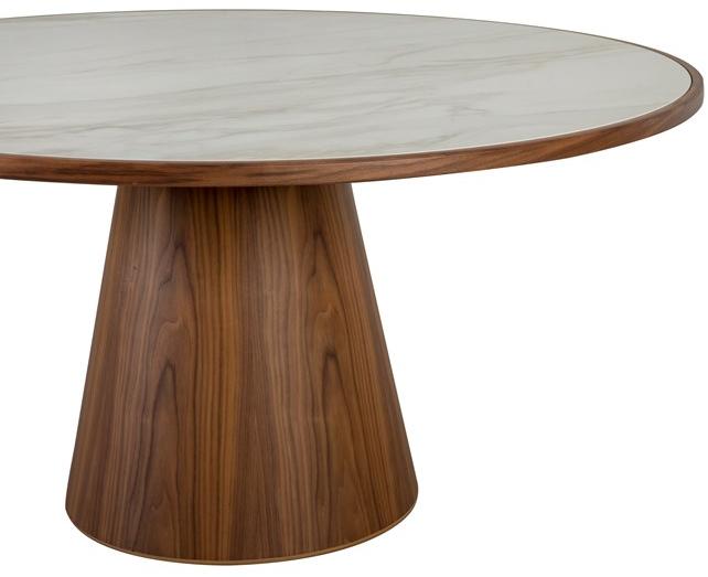 Tonin Casa Круглый стол из ореха и столешница из керамогранита sun-id-1415073 - Вид №2