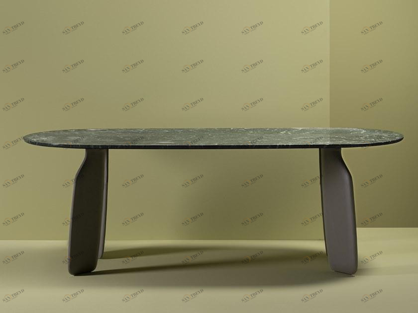 DANTE - Goods And Bads Овальный обеденный стол из мрамора Bavaresk sun-id-1369421