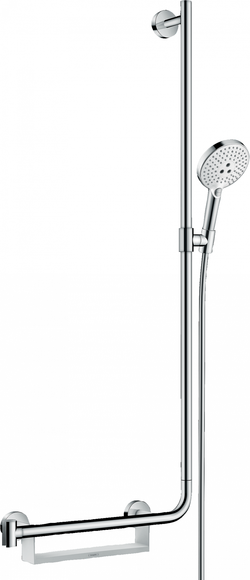 26326400 Raindance Select S Душевой набор 120 3jet со штангой 110 см справа Hansgrohe 