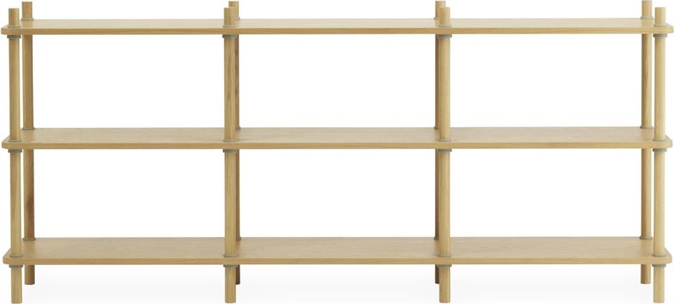 602505 Jam Книжный шкаф 8 полюсов Дуб / серый Normann Copenhagen  - Вид №1