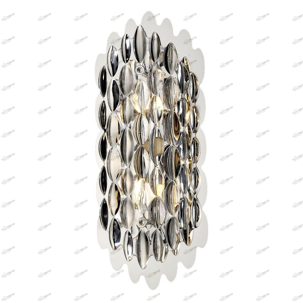 Светильник настенный серебристый темный Delight Collection W68067-2 Smoke DELIGHT COLLECTION  00-3882861 Серебро 